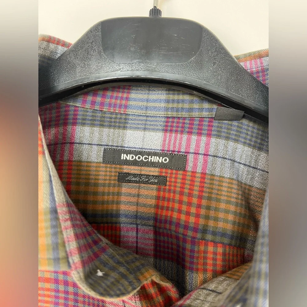 Indochino Made For You Custom Shirt‎ - Multicolor Plaid (XL)